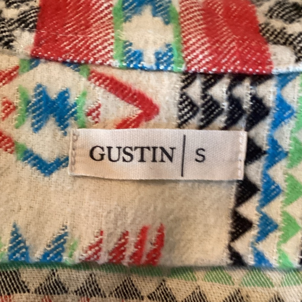 Gustin Multicolor Pattern Shirt Jacket - image 4
